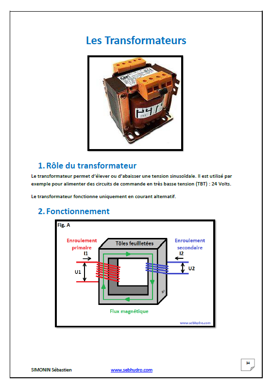 Les systèmes électrique industriels - Les transformateurs