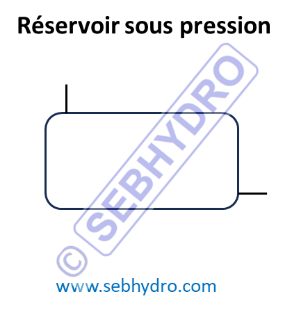 Symbole réservoir sous pression