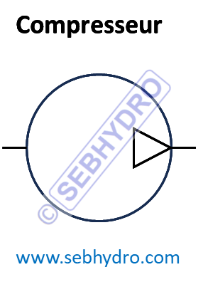 Symbole compresseur pneumatique